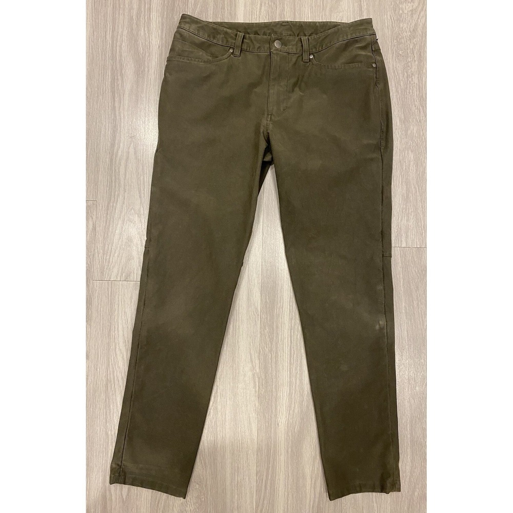 Lululemon Men's ABC Commission Pant Size 33 Stretch Inseam 30.5" Dark Green